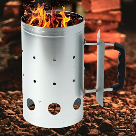 자사 협력업체 차콜스타터 원통형 착화기 숯불착화기 숯홀더 불법 기 연료 통 화구 점 화기 화 조절 불길