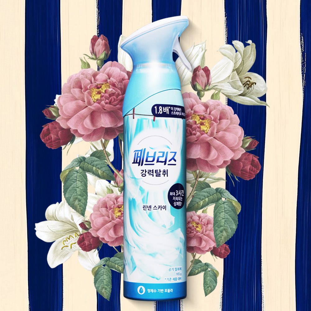페브리즈 에어 린넨스카이 맑은하늘 공기탈취제 165g 1개 냄새제거 룸스프레이 - 메인 이미지