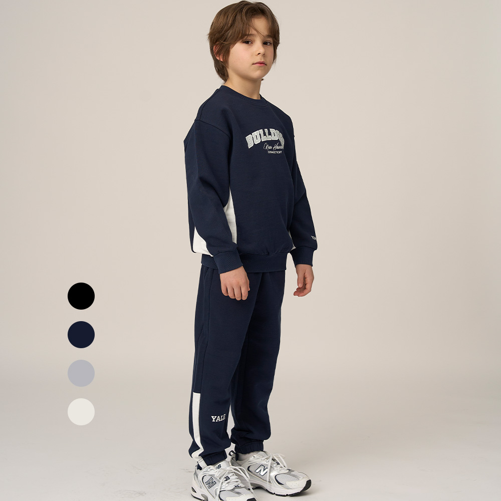 예일키즈 배색 맨투맨 조거팬츠 상하세트 A5S027