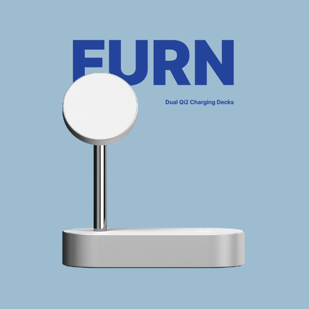 쏘쓰x버니언스 FURN 2in1 Qi2 마그네틱 무선 충전기 블랙 - 상세 이미지 3