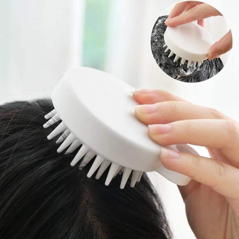 실리콘 두피 마사지 각질 케어 샴푸 브러쉬 - 상품 이미지