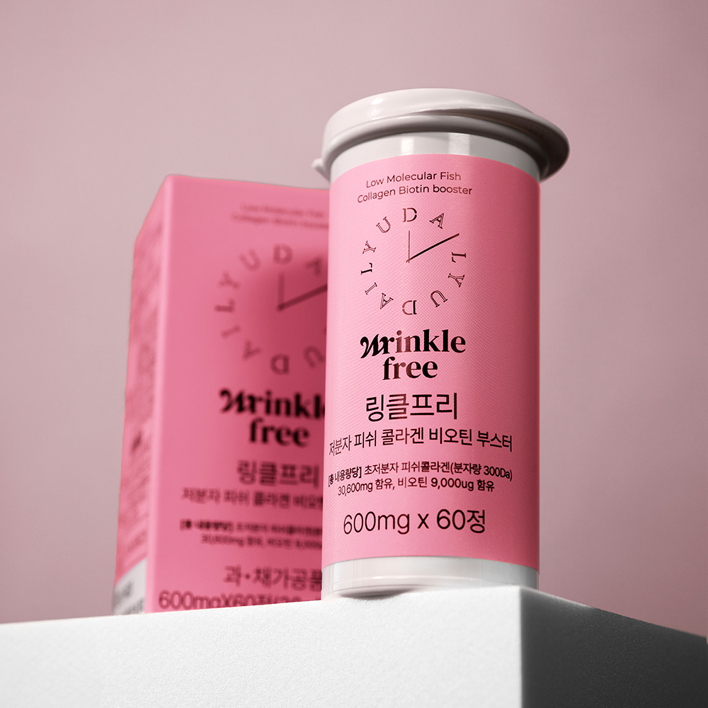[6개월분] 데일리유 링클프리 저분자 피쉬 콜라겐 비오틴 부스터 60정, 6개 이미지 2