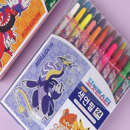 성심샵 협력사 성심샵 랜덤 포켓몬 색연필 24색 그림놀이 미라이돈