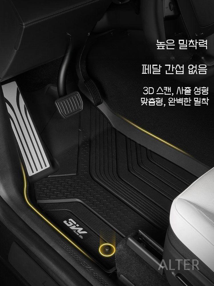 테슬라 Tesla Model Y 주니퍼 바닥 매트 전천후 고무 tpe 세트 - 상세 이미지 2