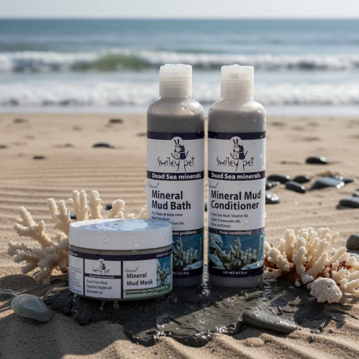스마일리펫 사해 미네랄머드 바스 저자극 천연보습 강아지 고양이 샴푸 250g, 1개 이미지 3