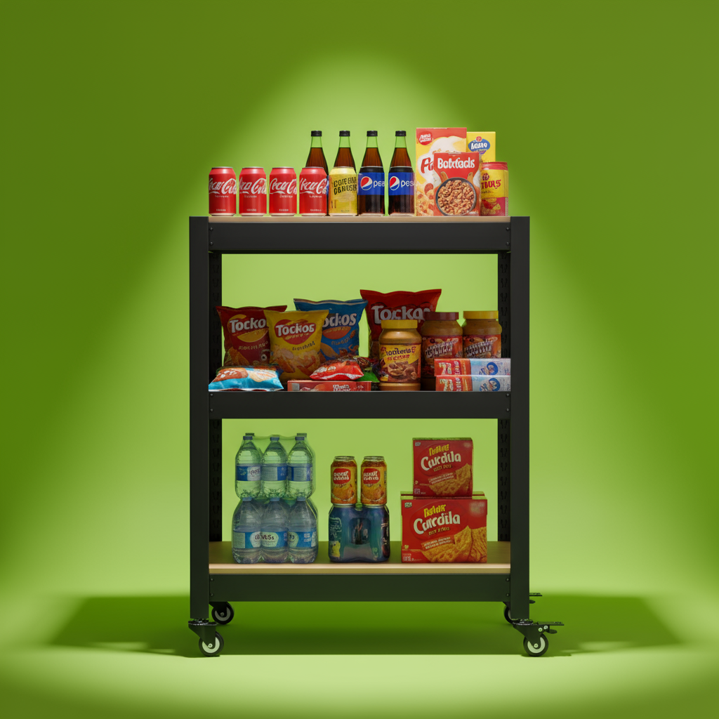 바퀴선반 바퀴달린선반 틈새 트롤리 이동식 트레이 홈던트 3단 303075