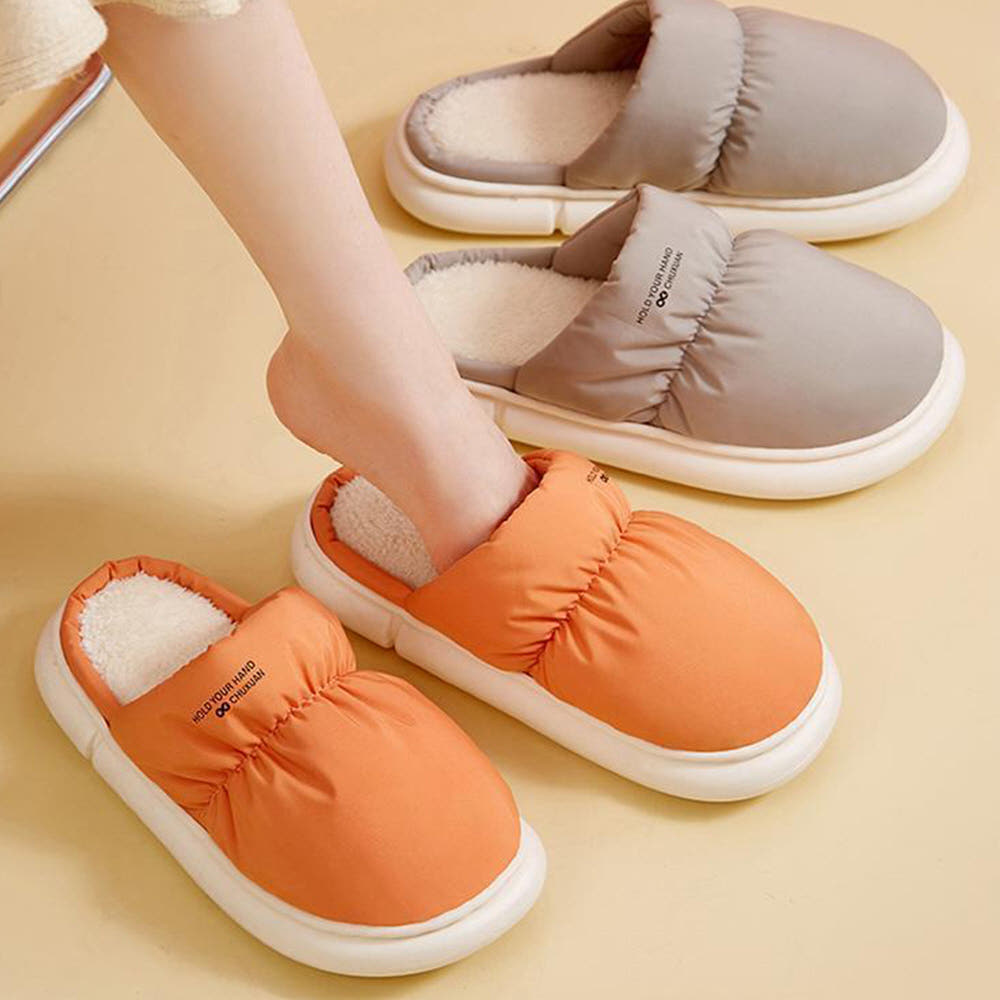 무타공마켓 패딩 털실내화