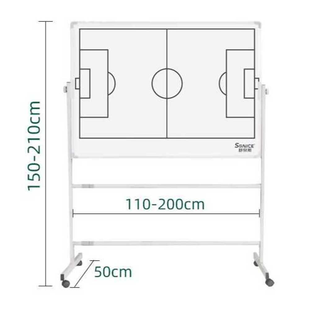 축구 작전판 보드 코치 전술 전개 휴대용 훈련 도구 축구 43x50cm 양면 (펜+체스+지우개) - 상세 이미지 3