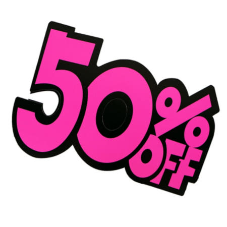 U&U 매장 에누리 쇼카드 매대 종이라벨 pop