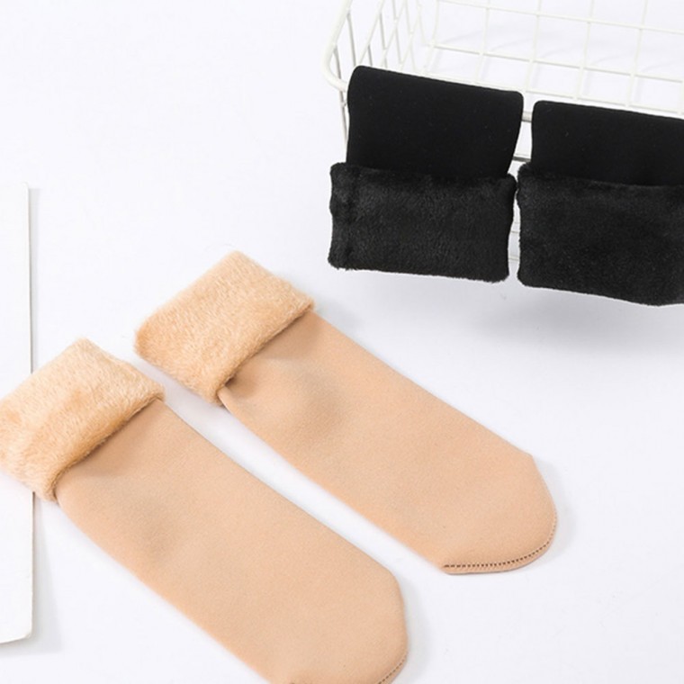 겨울 발목스타킹 기모 스타킹 양말 앵클 구두 - 상품 이미지