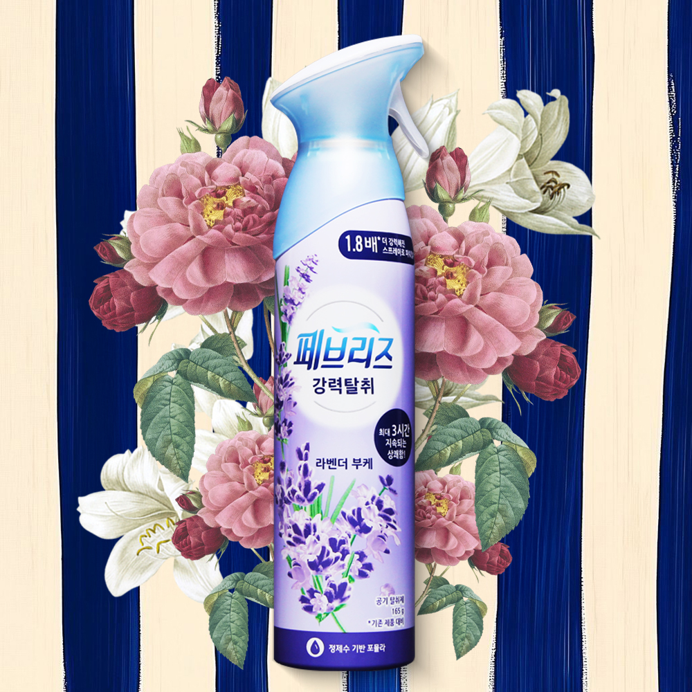 페브리즈 에어 라벤더 부케 공기탈취제 165g 1개 냄새제거 룸스프레이 - 메인 이미지