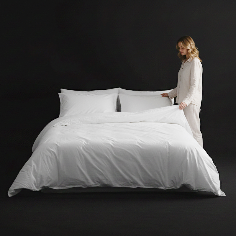 솔리드 순면 구스이불커버 호텔침구 SS