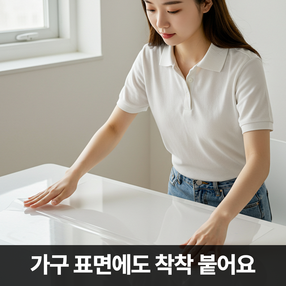 스틱온 특허받은 화이트보드 시트지 투명 대형 특대형 초대형 1270x2000mm 이미지 7