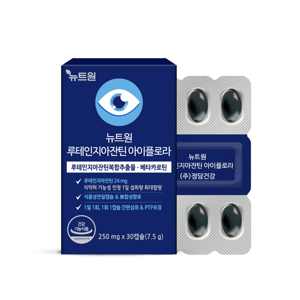 뉴트원 루테인지아잔틴 아이플로라 베타카로틴 눈건강 눈영양제 30캡슐, 3개 - 상세 이미지 2