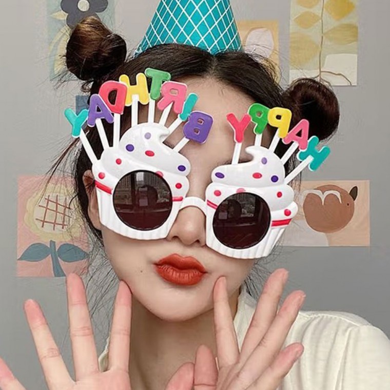 생일 선글라스 파티 안경 해피벌스데이 용품 소품 선물 - 메인 이미지