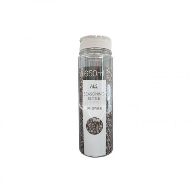 3way 곡물통 쌀통 삼구 양념통 650ml 조미료통 단일색상 - 상품 이미지