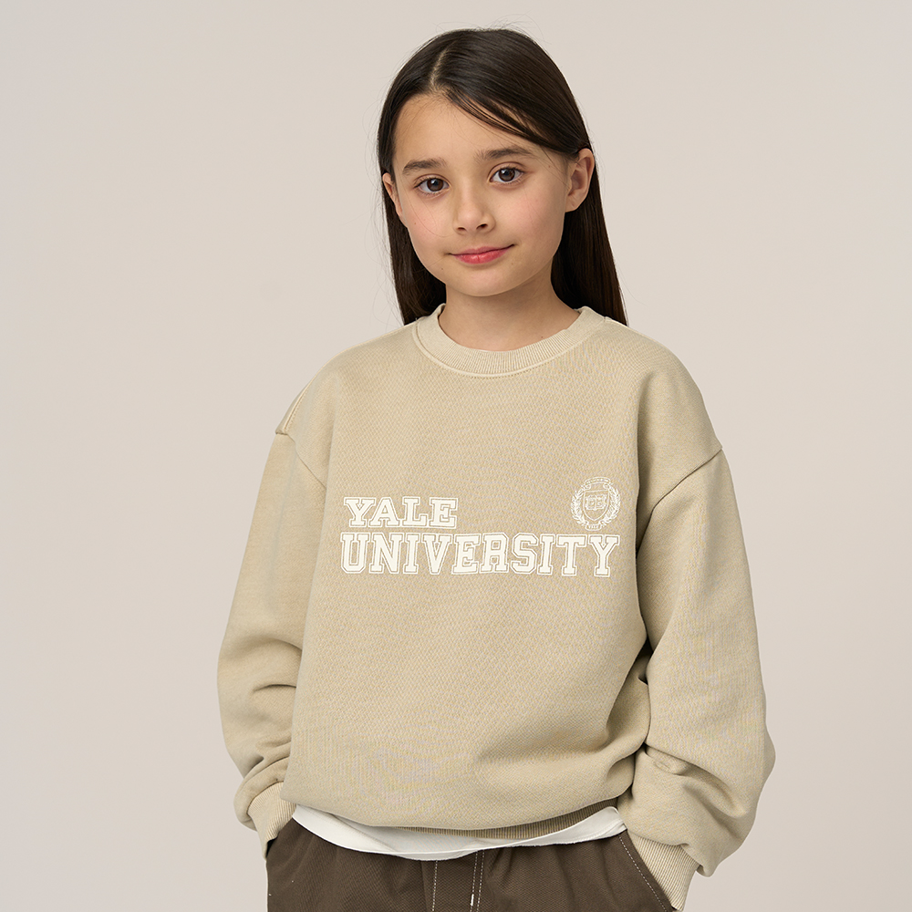 예일키즈 빅로고 워싱 맨투맨 A5S009 - 상세 이미지 2