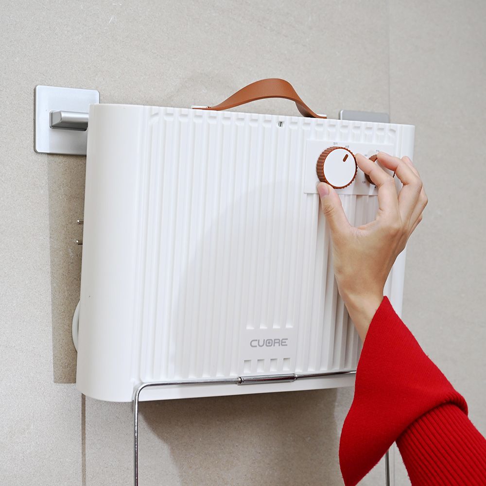 쿠오레 욕실 온풍기 가정용 벽걸이 전기 화장실 무타공 난방기 PTC 히터 CH-B20W