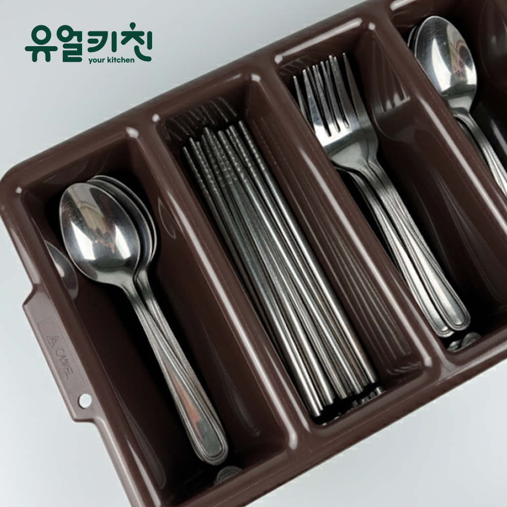 업소용수저통 수저분리함 4구 - 상품 이미지