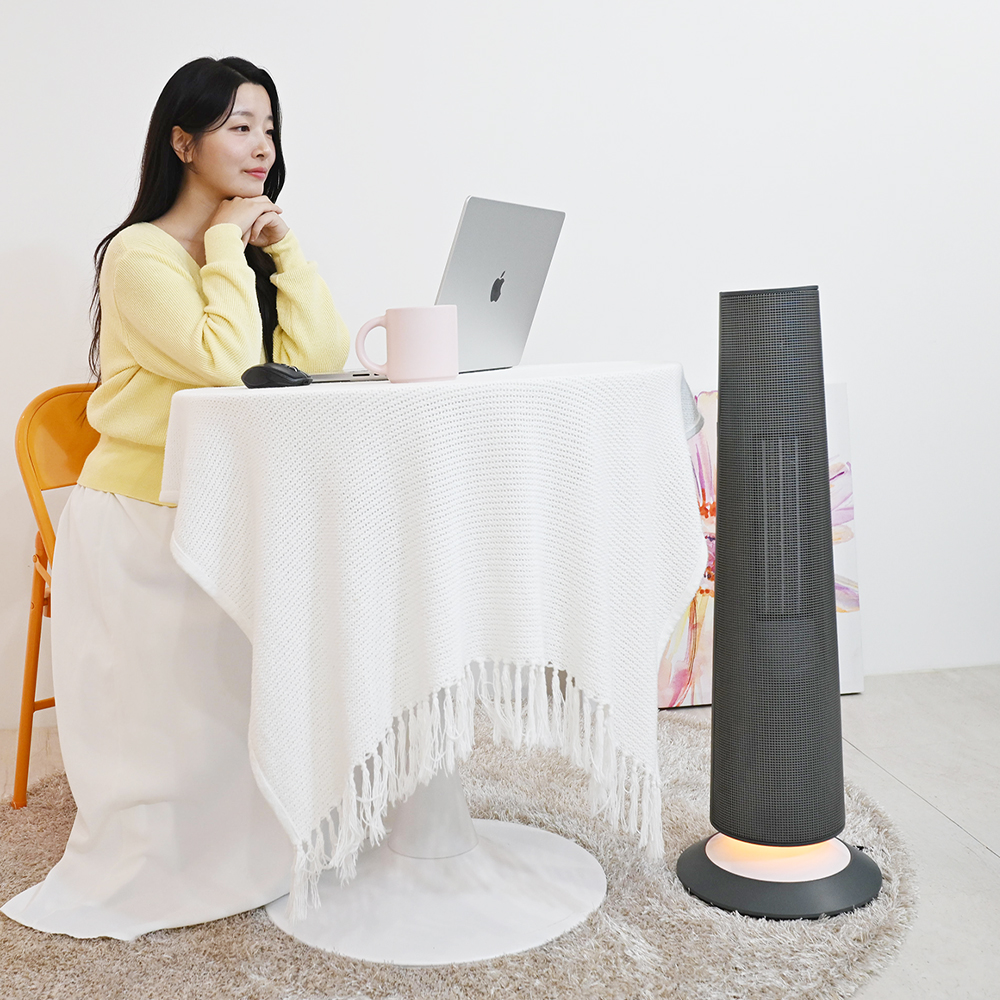 쿠오레 온풍기 플로팅히터 가정용 사무실 업소용 원룸 욕실 난로 CH-F25G(그레이)