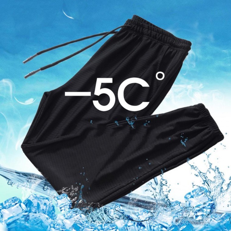 여름 남성 쿨 츄리닝 냉장고 트레이닝 바지 매쉬바지 - 상품 이미지