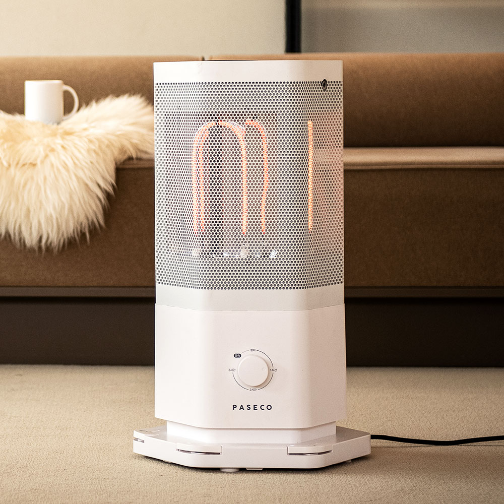 파세코 전기히터 칠방난로 카본 가정용 사무실 발터치 난방기 오방난로