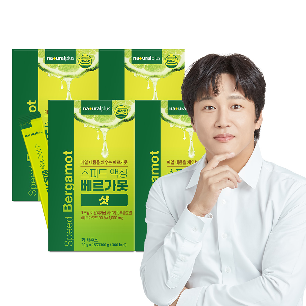[총60포] 내츄럴플러스 스피드 액상 베르가못 샷 이탈리아산 폴리페놀 15포, 4개 제품 이미지