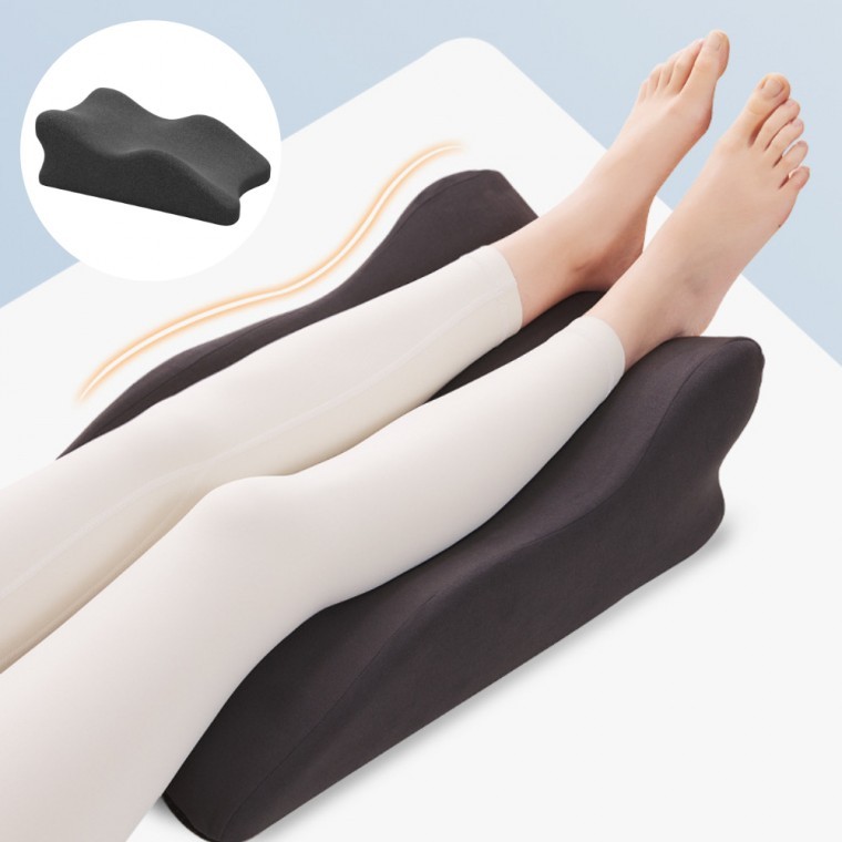 곡면 허리받침쿠션 부드러운 삼각등받이 다리 발 베개 - 상품 이미지