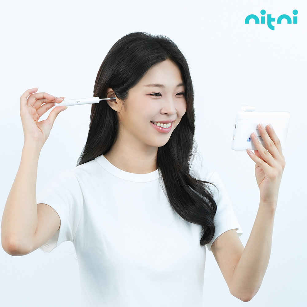니트니 귀내시경 귀이개 귀청소 무선 귀후비개 모니터일체형 귀파개 1000만화소 이어커넥트 - 상세 이미지 3