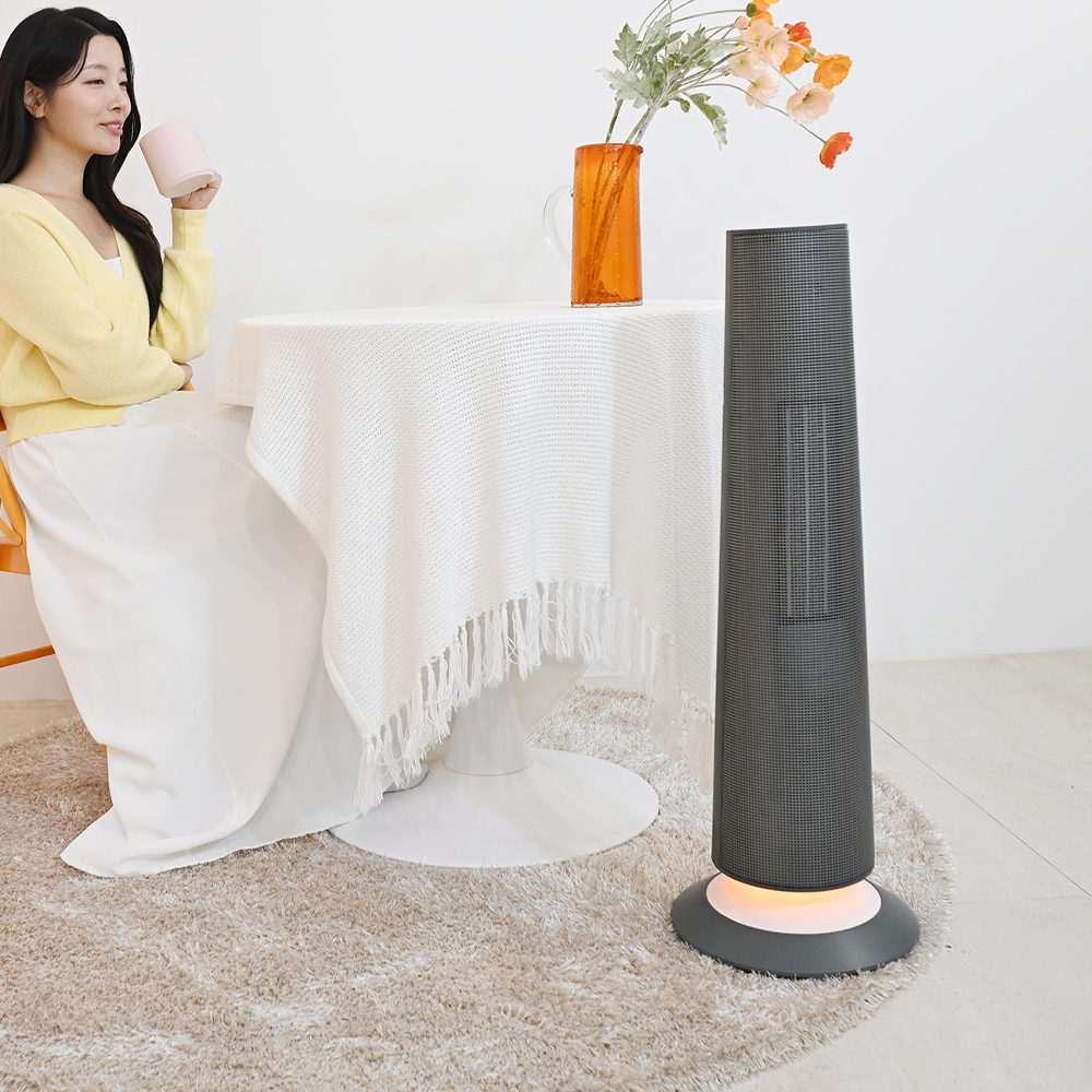 쿠오레 온풍기 플로팅히터 가정용 사무실 업소용 원룸 욕실 난로 CH-F25G(그레이)