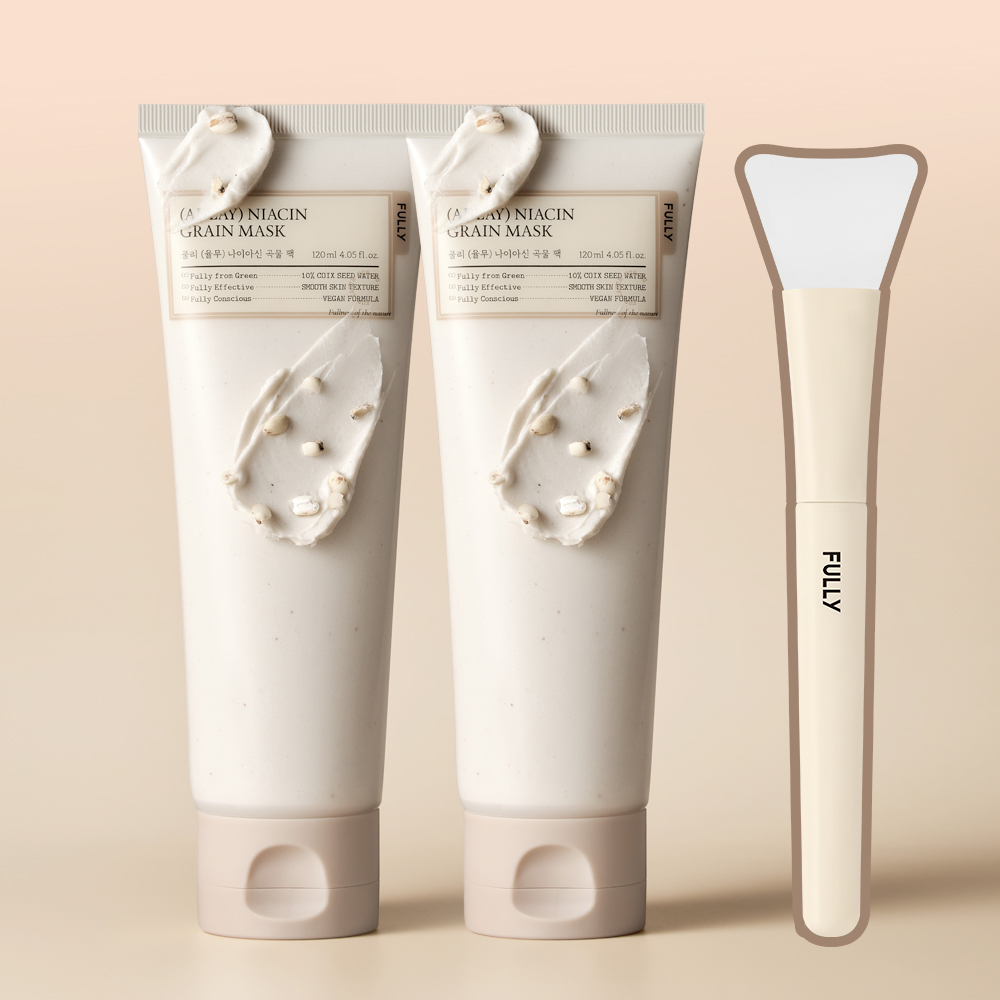[2개세트] 풀리 율무 나이아신 곡물 팩 120ml + 120ml