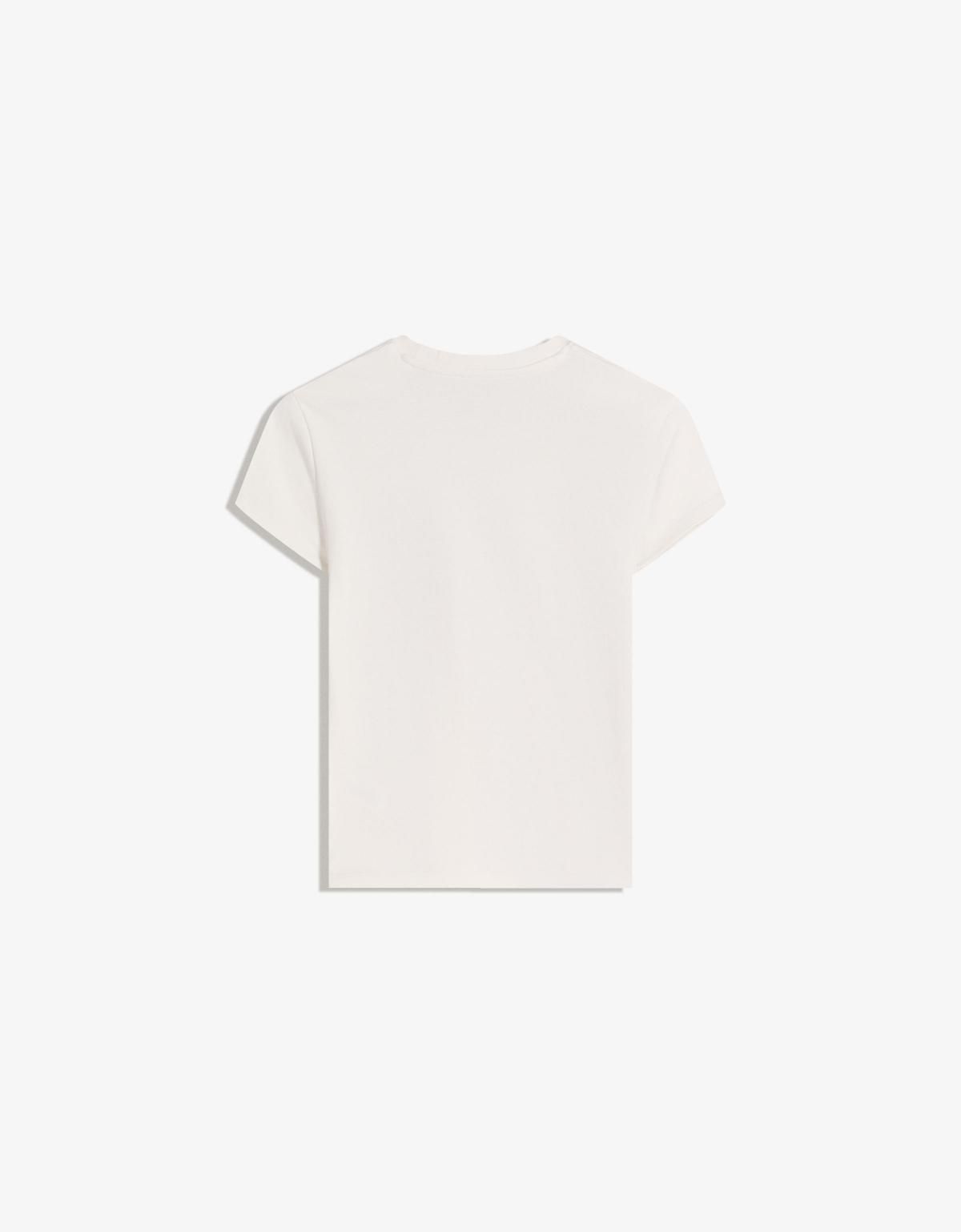 버쉬카 프린트 베이직 반팔 티셔츠 7622/152 OFF WHITE - 상세 이미지 2