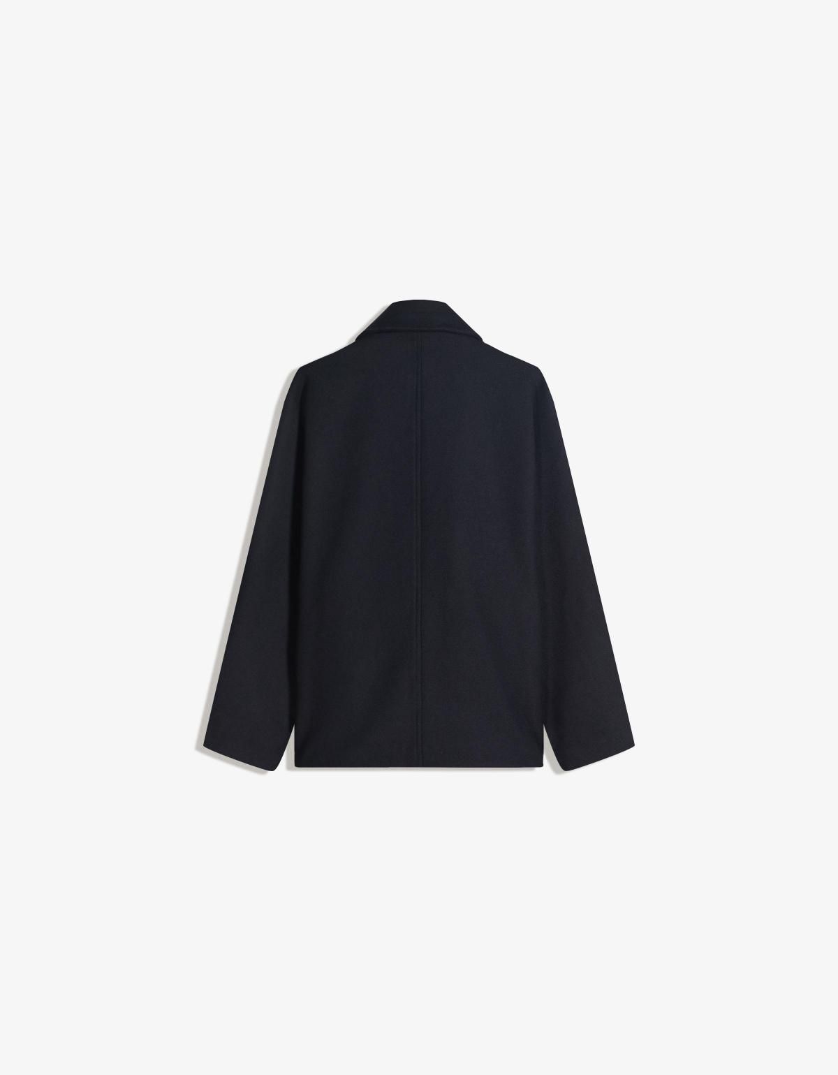 버쉬카 펠트 텍스처 배트윙 슬리브 숏 재킷 6642/759 NAVY - 상세 이미지 2