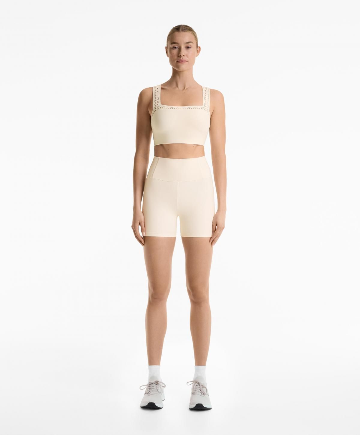 오이쇼 컴프레시브 하이웨이스트 테크니컬 10cm 핫팬츠 3254/254 PALEECRU - 상세 이미지 3