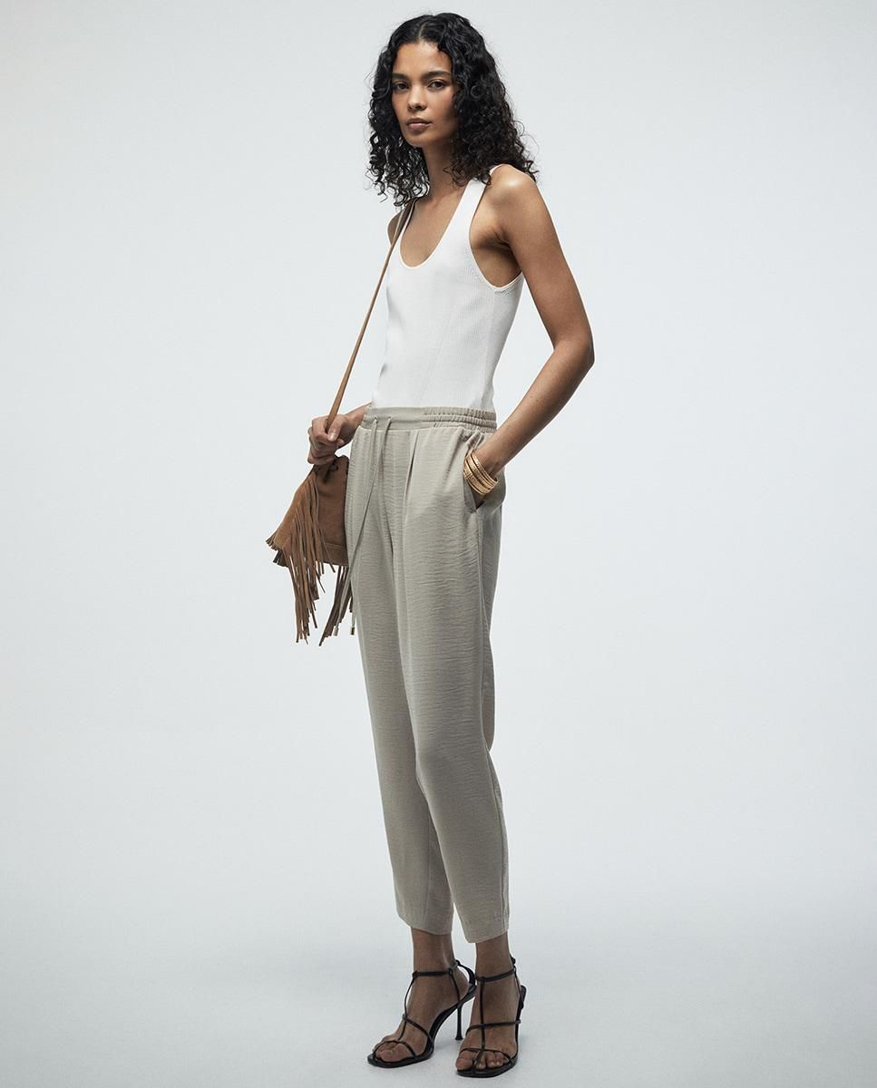 스페라 플루이드 와이드 밴딩 팬츠 58305003384 PIEDRA - 상세 이미지 2