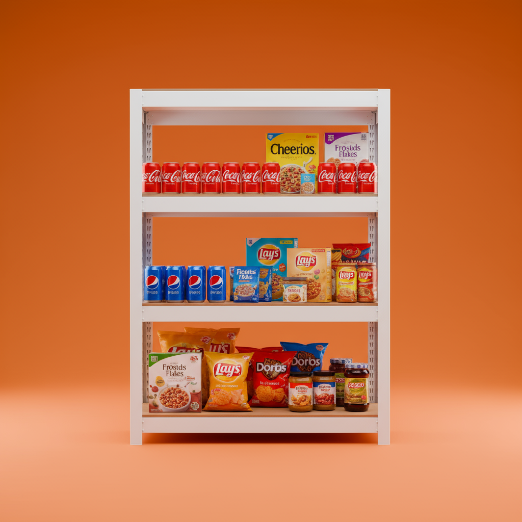 선반 수납선반 다용도 철제 벽 팬트리 선반장 무볼트 랙 홈던트하우스 4단 303075