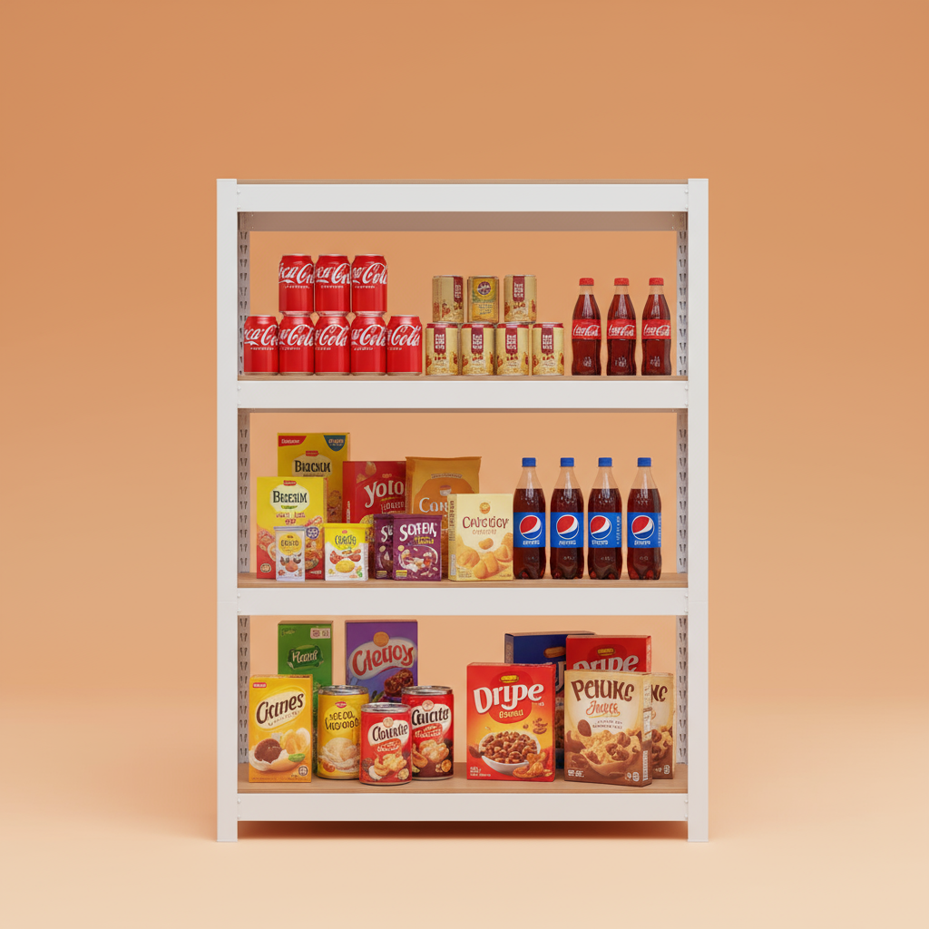 선반 수납선반 다용도 철제 벽 팬트리 선반장 무볼트 랙 홈던트하우스 4단 303075