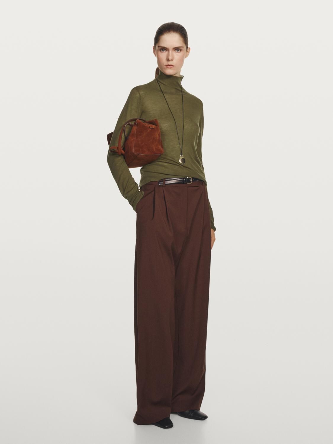 마시모두띠 프리미엄 울 니트 터틀넥 스웨터 9705/953 MOSS GREEN - 상세 이미지 3