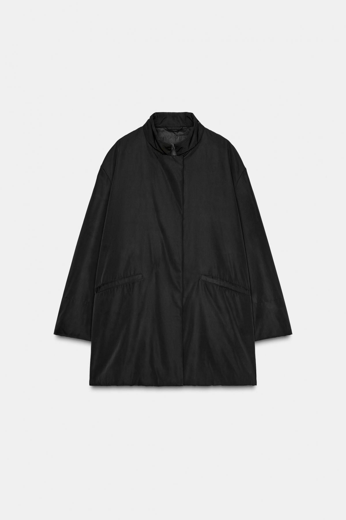 자라 오버사이즈 테크니컬 포켓 재킷 0155/247 BLACK - 메인 이미지