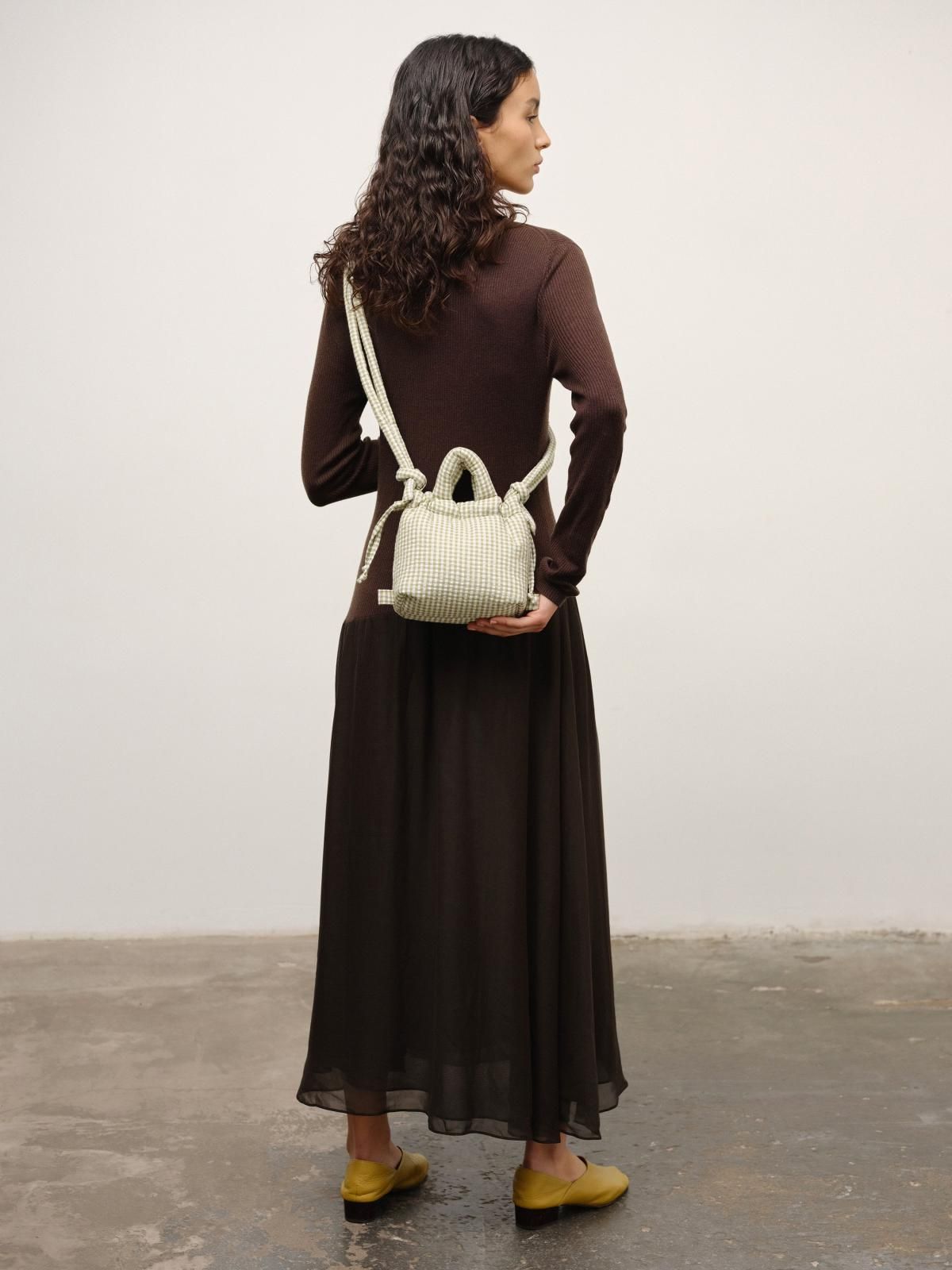 올랜드 체크 패턴 미니 크로스백 Micro Ona Soft Bag 54713219547471 VICHY GREEN - 상세 이미지 4