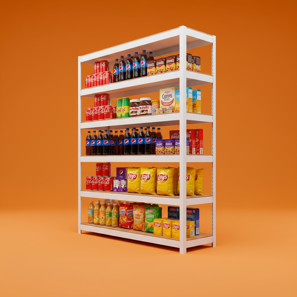 선반 수납선반 다용도 철제 벽 팬트리 선반장 무볼트 랙 홈던트하우스 6단 303075