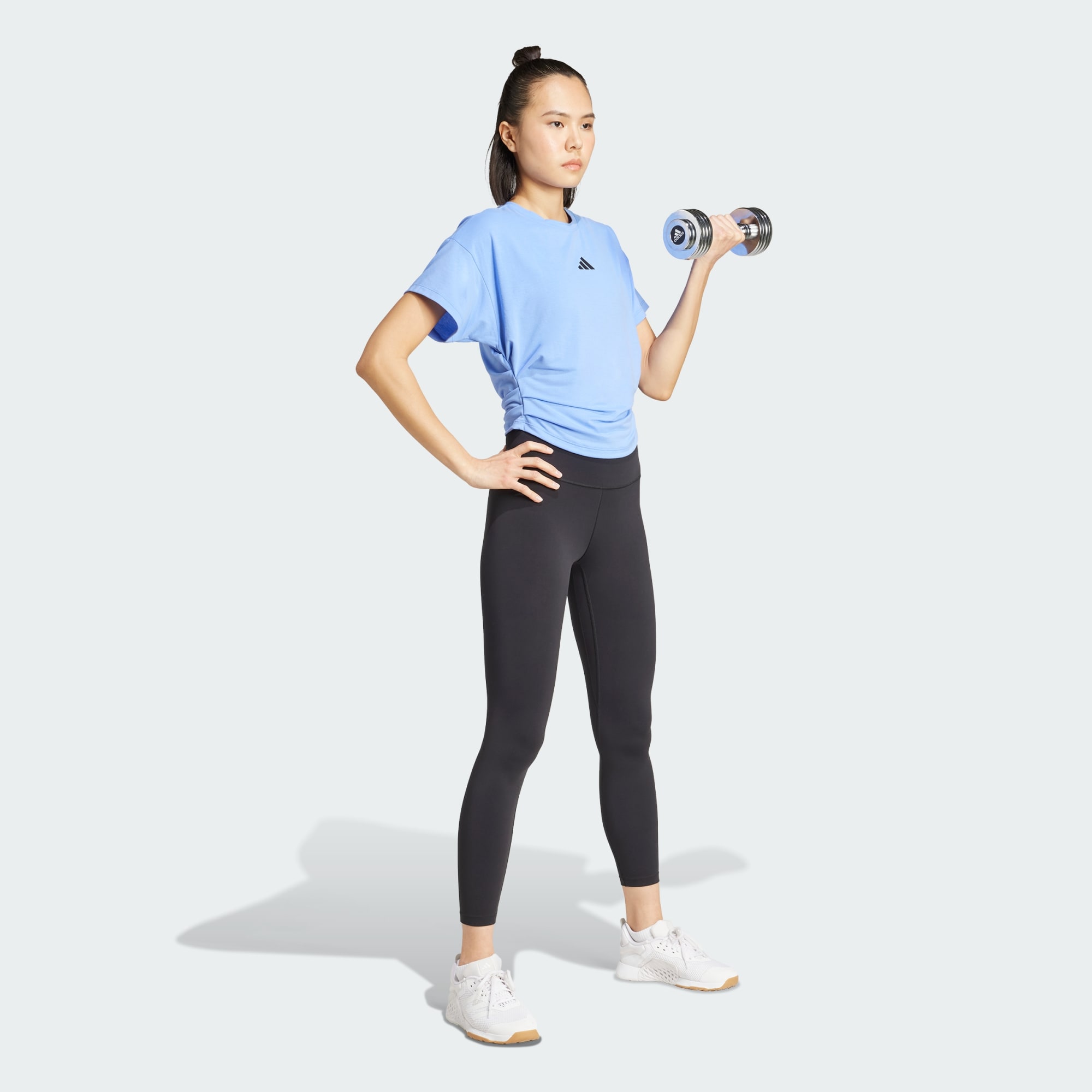 Adidas A Boxy Training Tee Blue Fusion, S - 상품 이미지
