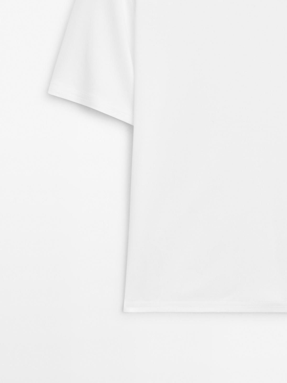 마시모두띠 백라인 디테일 코튼 미니멀 라운드넥 반팔 티셔츠 6830/935 WHITE - 상세 이미지 2