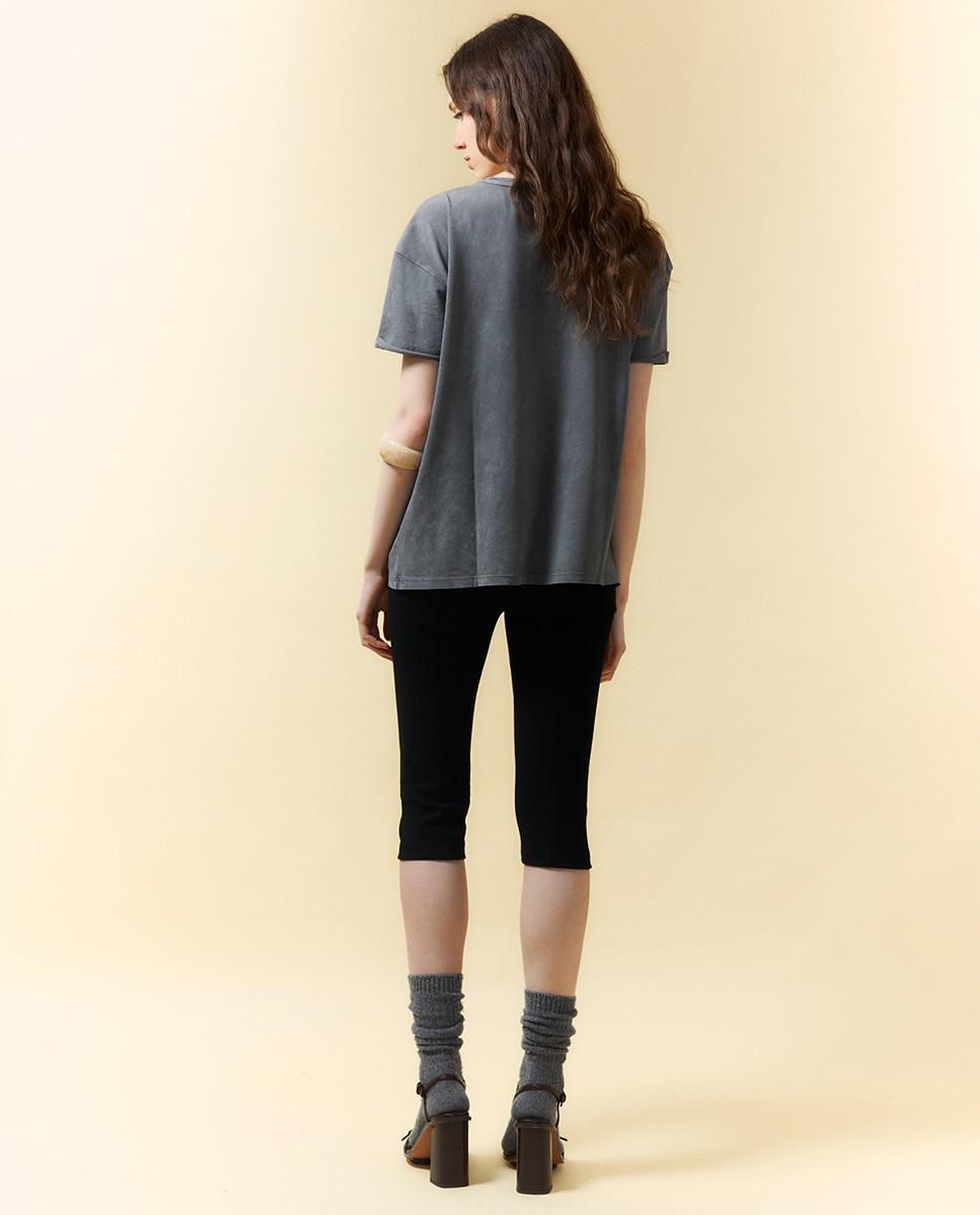 스페라 스터드 장식 빈티지 반팔 티셔츠 58460610668 GRIS CLARO - 상세 이미지 5
