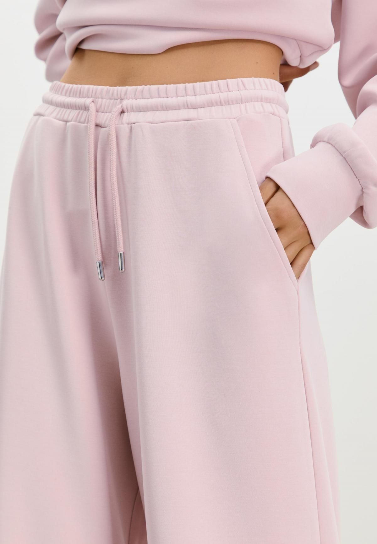 스트라디바리우스 소프트 모달 와이드 팔라초 팬츠 8737/276 BUBBLEGUM PINK - 상세 이미지 3