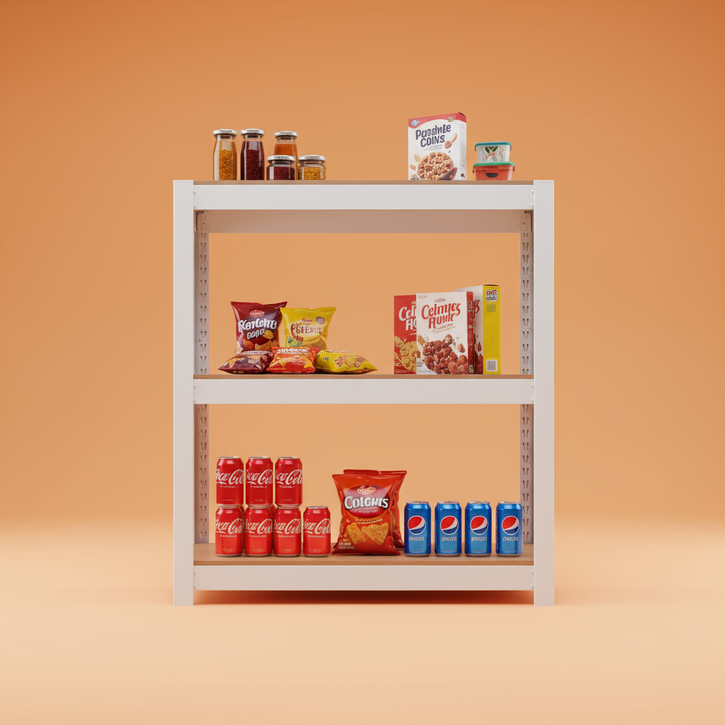 선반 수납선반 다용도 철제 벽 팬트리 선반장 무볼트 랙 홈던트하우스 3단 303075