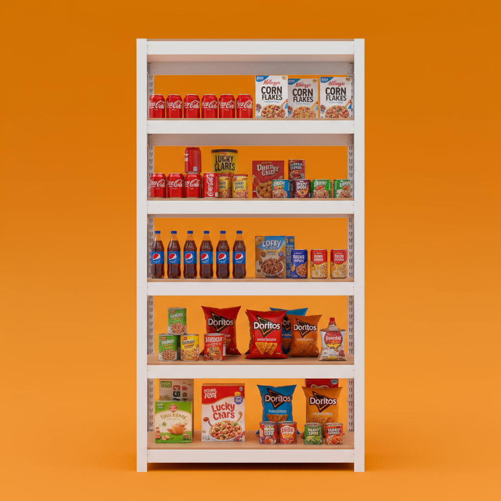 선반 수납선반 다용도 철제 벽 팬트리 선반장 무볼트 랙 홈던트하우스 6단 303075