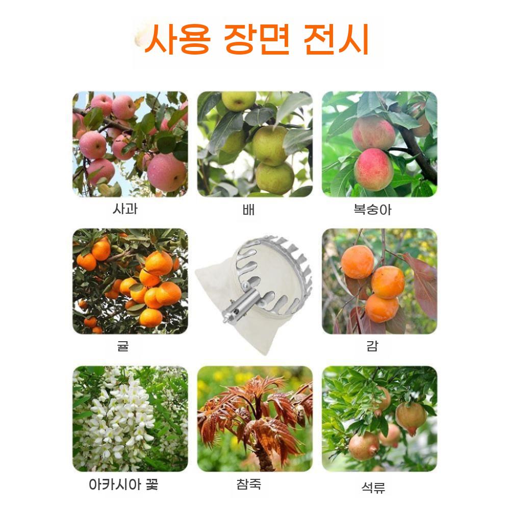 과일 따는 수확기 장대 사과 열매 따기 감따는 집게 도구 - 상세 이미지 4