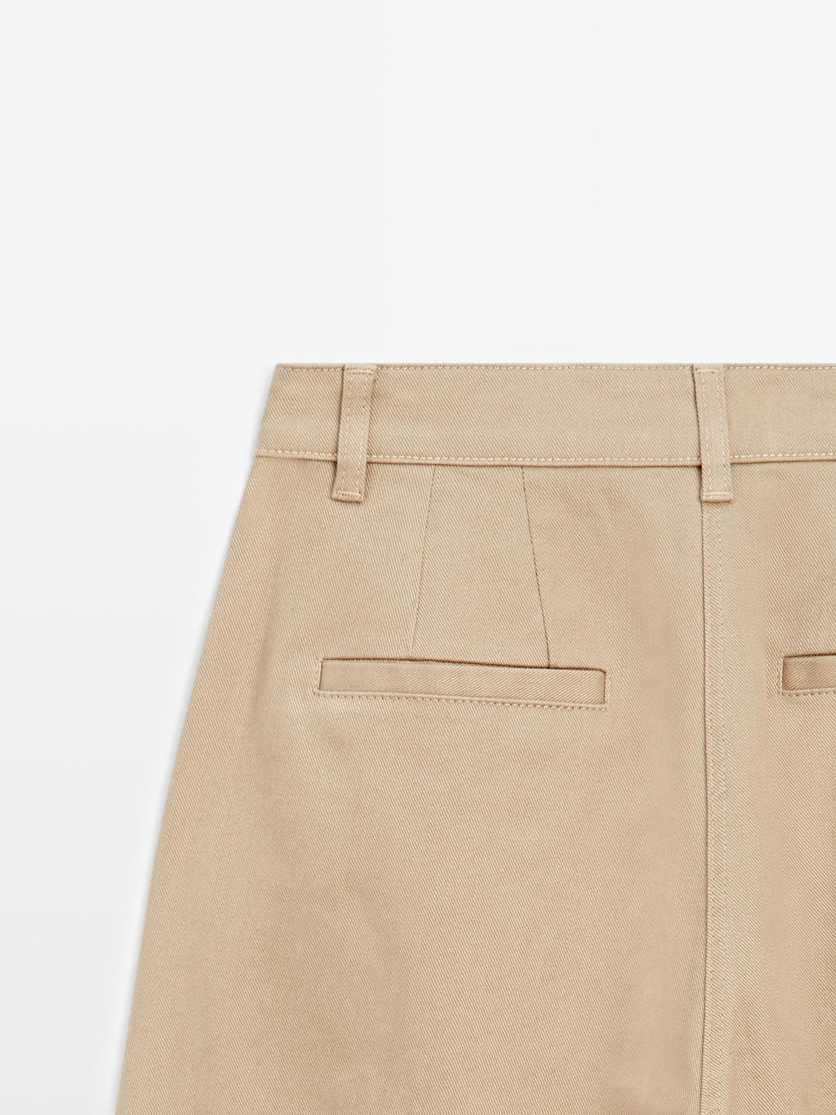 마시모두띠 오버핏 와이드 테크니컬 다트 슬랙스 팬츠 5058/558 BEIGE - 상세 이미지 4