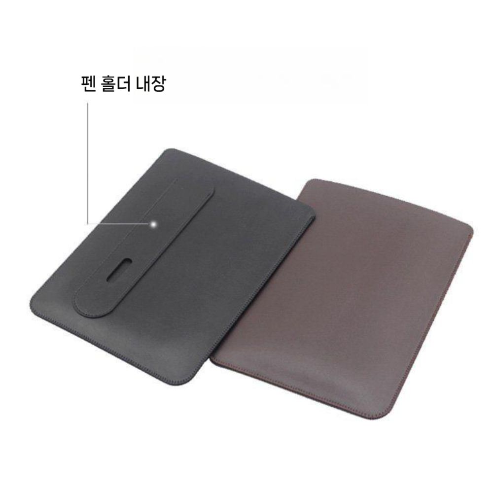 갤럭시탭 s11 파우치 태블릿 슬리브 가방 S펜 슬롯 가죽 케이스 - 상세 이미지 3